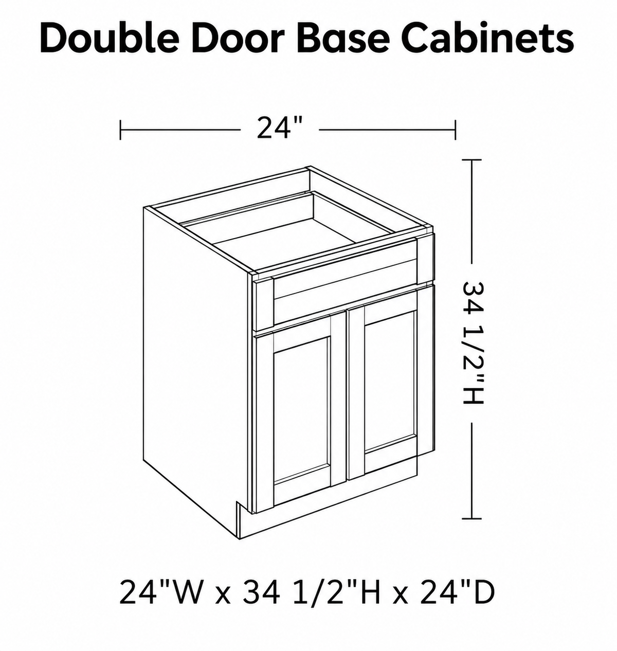 Double Door Base Cabinets