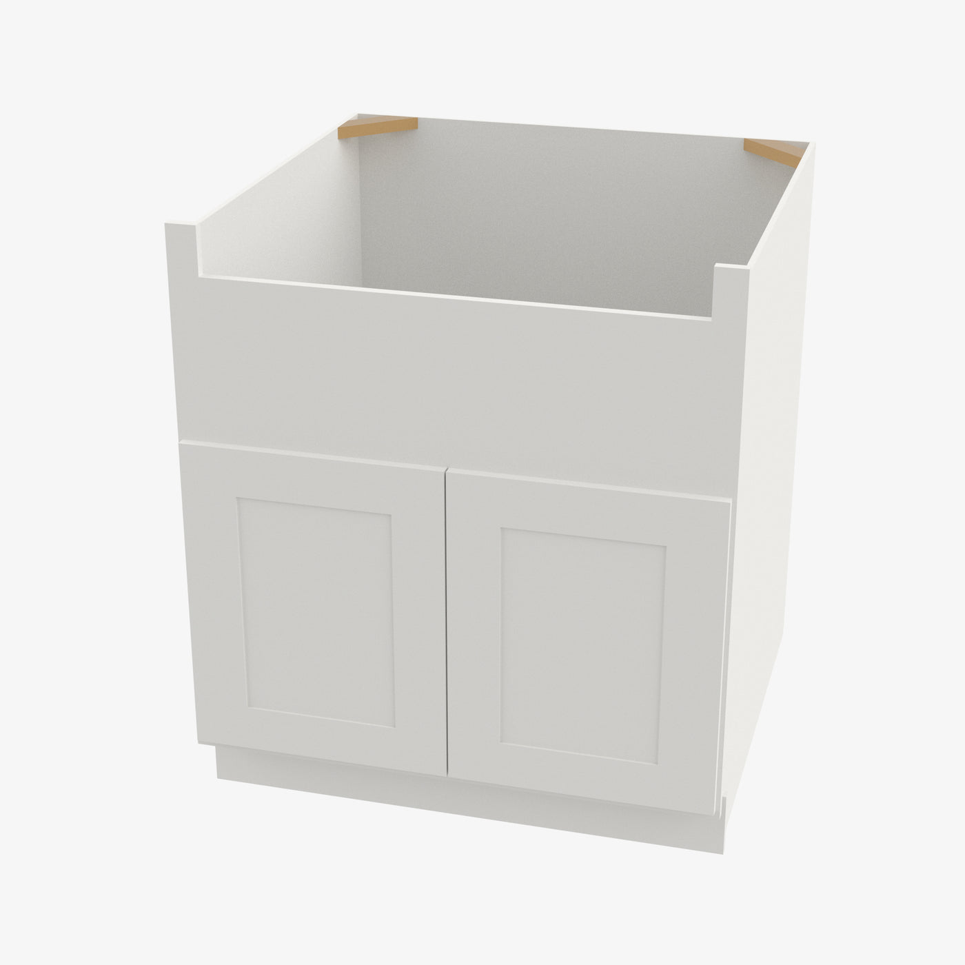 AZ-FSB36B Double Door 36 Inch Farmhouse Sink Base Cabinet | Forevermark Champagne Maple Shaker