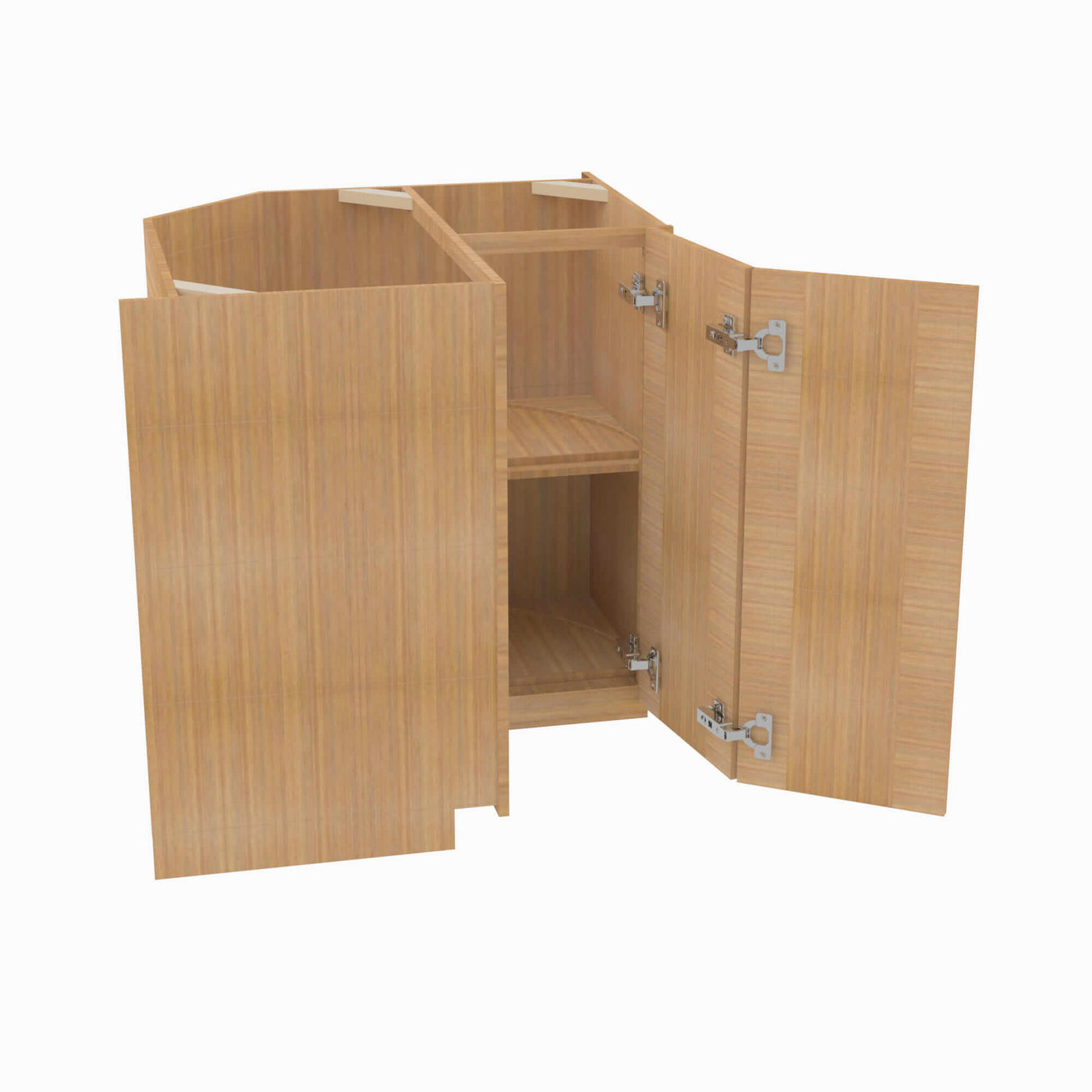 PH-LS3612S EZR3612 Single Door Cabinets 36 Inch Easy EZ Reach Lazy Susan Cabinets Base Corner Cabinet | Petit OAK