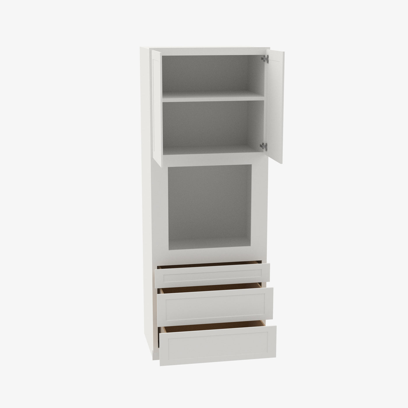 AZ-OC3396B 33 Inch Tall Oven Cabinet | Forevermark Champagne Maple Shaker