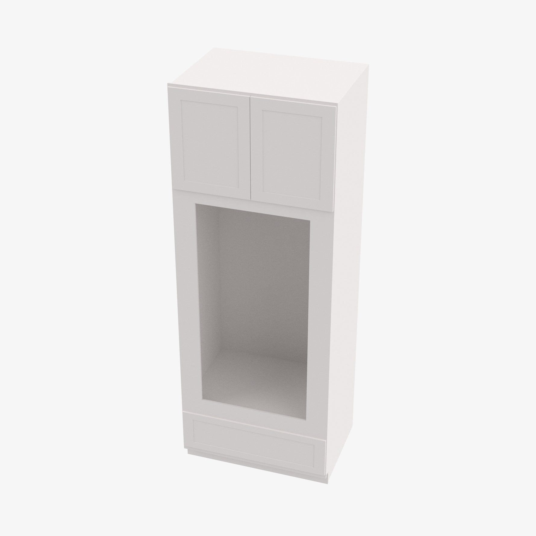 AZ-OM3396B Double Door 33 Inch Tall Double Oven / Oven Microwave Cabinet | Forevermark Champagne Maple Shaker - image 2