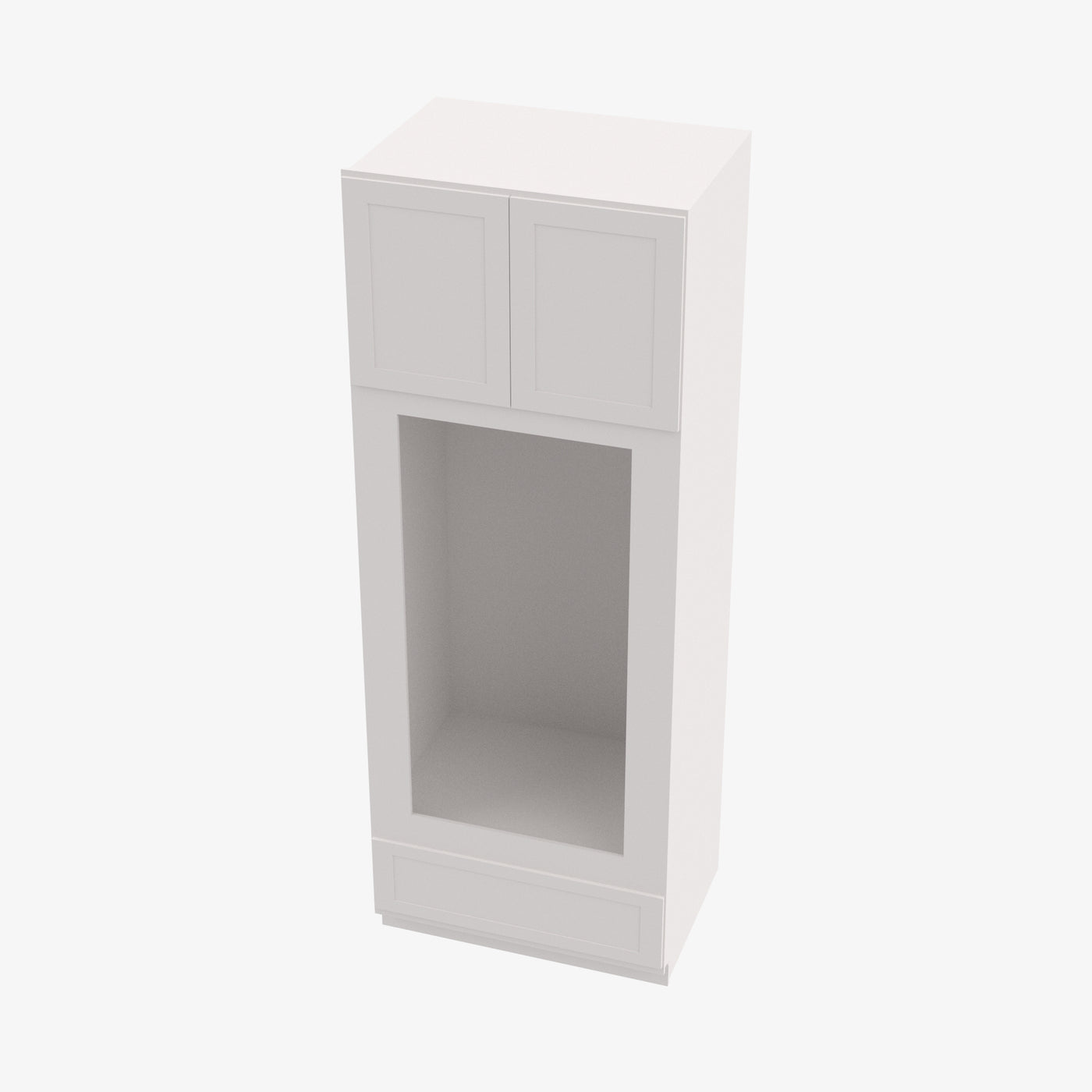 AZ-OM3390B Double Door 33 Inch Tall Double Oven / Oven Microwave Cabinet | Forevermark Champagne Maple Shaker