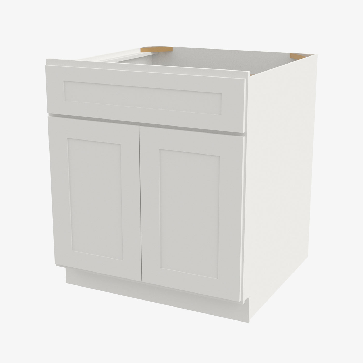 AZ-SB30B Double Door 30 Inch Sink Base Cabinet | Forevermark Champagne Maple Shaker