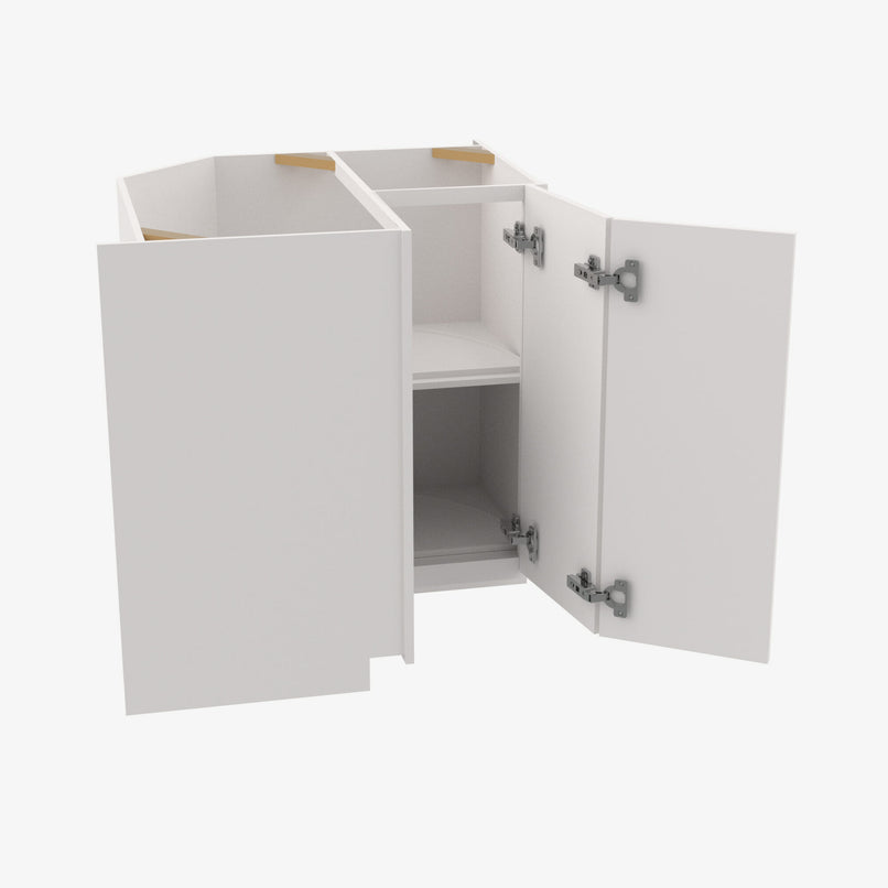 PW-LS3612S EZR3612 Single Door Cabinets 36 Inch Easy EZ Reach Lazy Susan Cabinets Base Corner Cabinet | Petit White - image 1