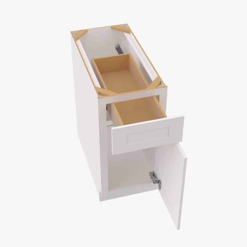 AW-B21 Single Door Cabinets 21 Inch Base Cabinet | Ice White Shaker - image 3