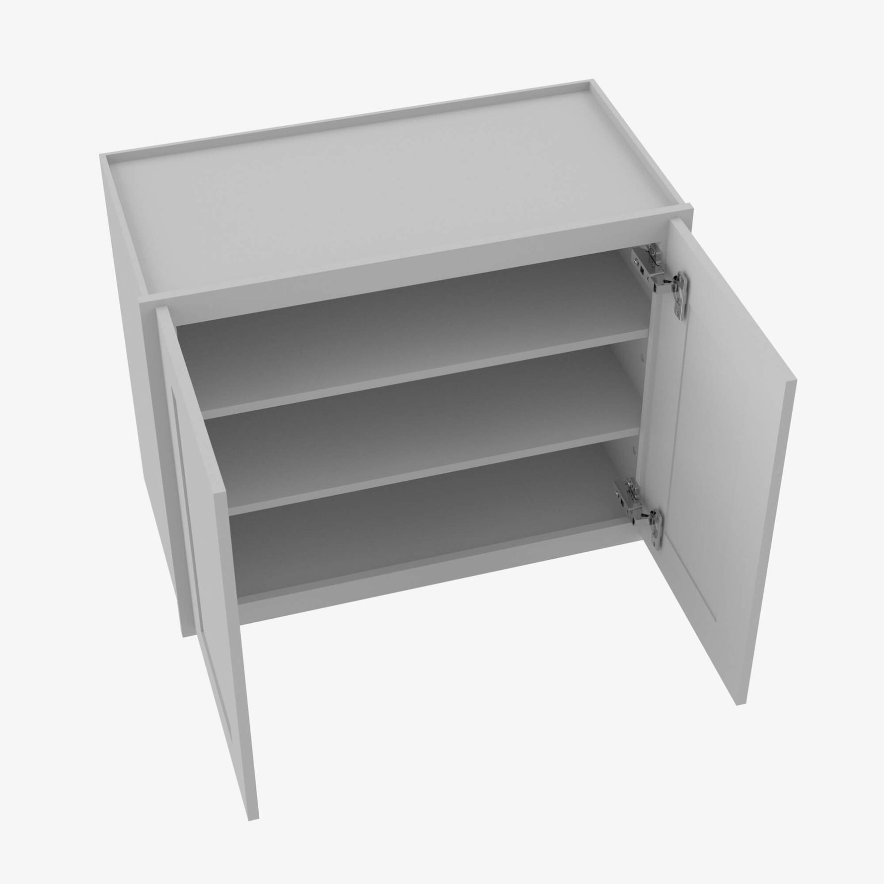 AB-W2412B Double Door 24 Inch Wall Cabinet | Lait Grey Shaker - image 4