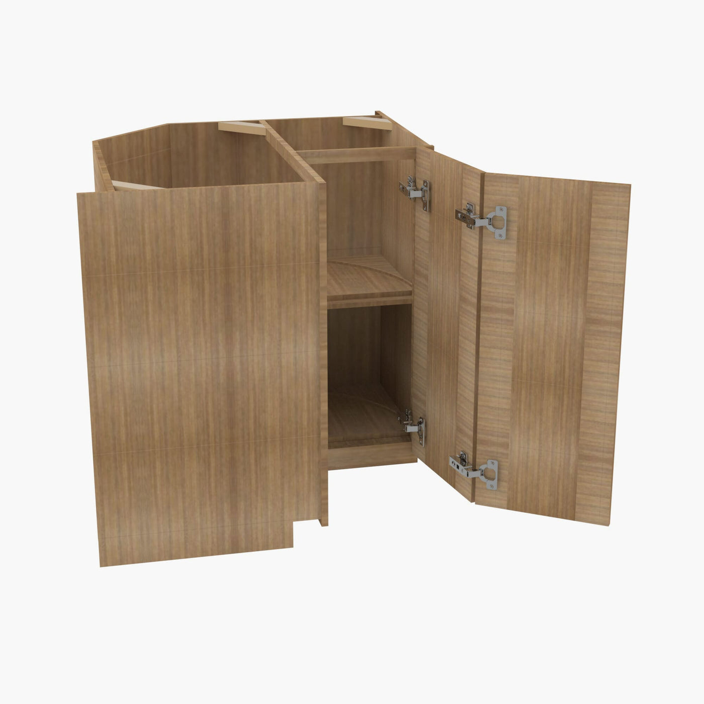 AH-LS3309 Single Door Cabinets 33 Inch Lazy Susan Cabinets Base Cabinet | Homestead OAK Shaker