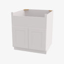 AW-FSB33B 33 Inch Farmhouse Sink Base Cabinet | Ice White Shaker - image 2