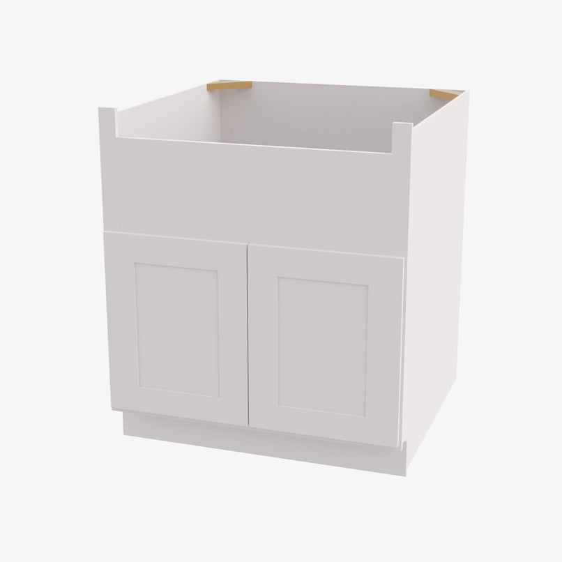 AW-FSB33B 33 Inch Farmhouse Sink Base Cabinet | Ice White Shaker - image 2