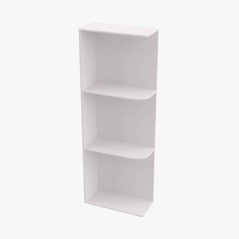 AW-WES542 Wall End Shelf with Open Shelves | TSG Forevermark Ice White Shaker - image 4