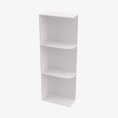 AW-WES530 Wall End Shelf with Open Shelves | TSG Forevermark Ice White Shaker - image 4