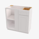 AW-BBLC39/42-36W Double Door 36 Inch Base Blind Corner Cabinets Cabinet | Ice White Shaker - image 2