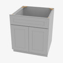 AB-SB30B Double Door 30 Inch Sink Base Cabinet | Lait Grey Shaker - image 2