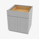 AB-B27B Double Door 27 Inch Base Cabinet | Lait Gray Shaker - image 2