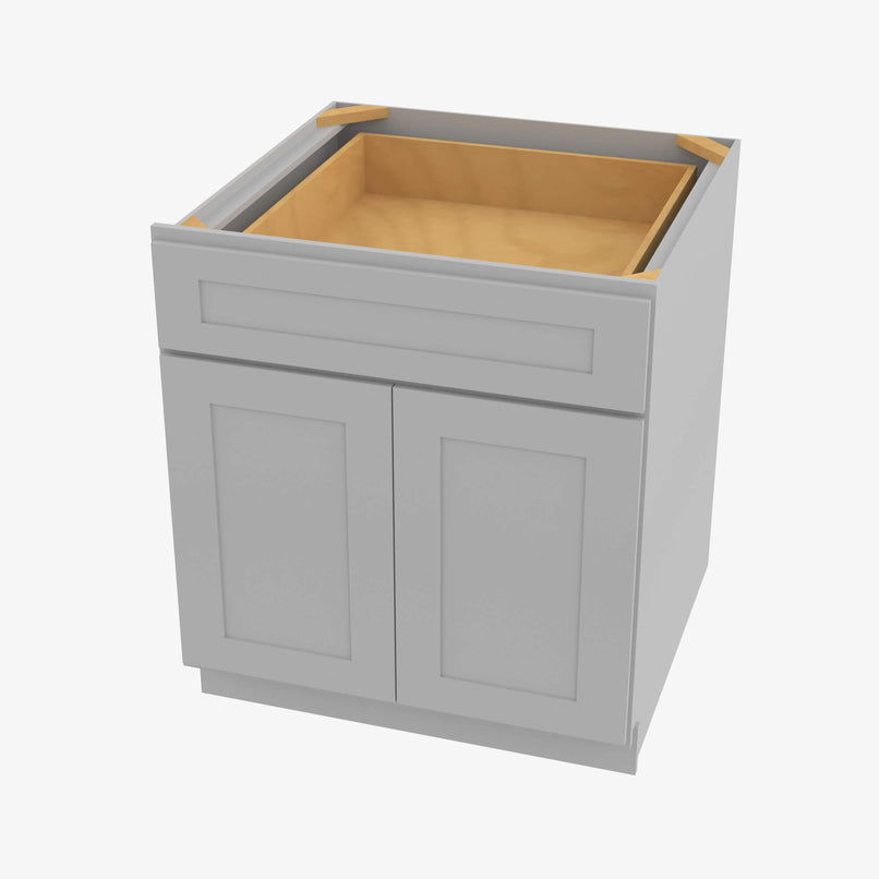 AB-B27B Double Door 27 Inch Base Cabinet | Lait Gray Shaker - image 2