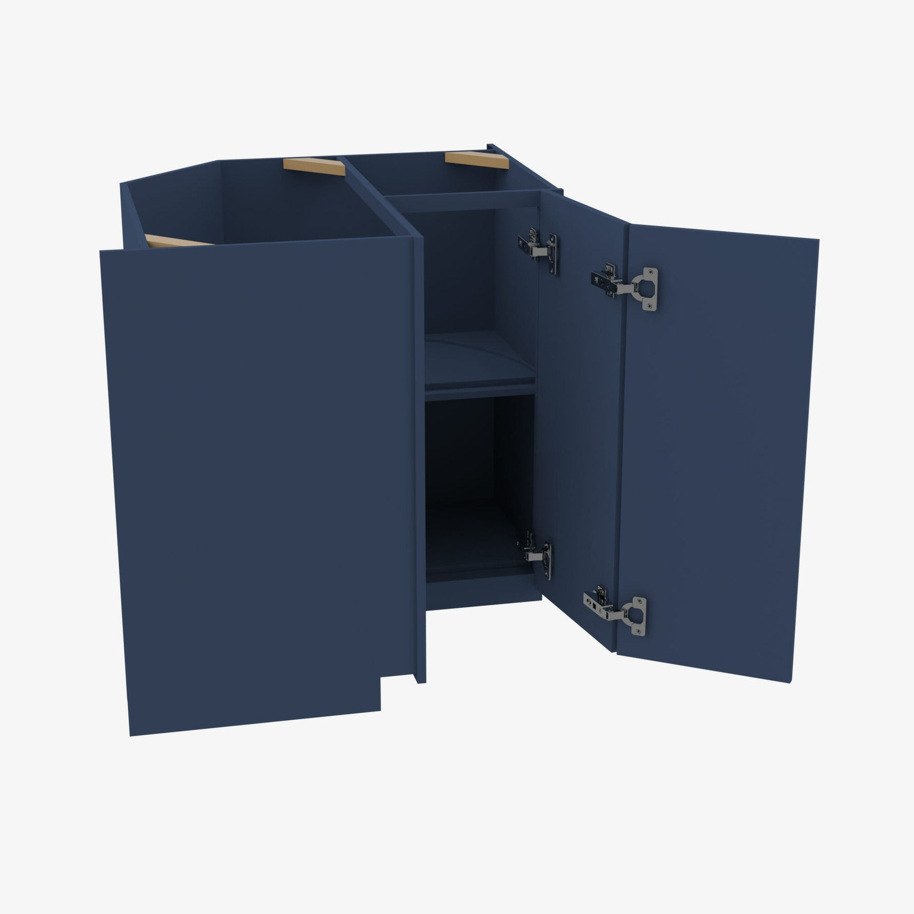 PD-LS3612 Single Door Cabinets 36 Inch Lazy Susan Cabinets Base Cabinet | Petit Blue - image 1