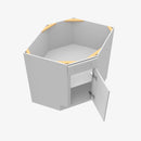 AB-BDCF36 Single Door Cabinets 36 Inch Base Diagonal Corner Sink &#038; Cabinets Cabinet | Lait Gray Shaker - image 4