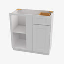 TW-BBLC39/42-36W Double Door 36 Inch Base Blind Corner Cabinets Cabinet | Uptown White - image 2
