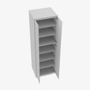 AB-WP2496B Four Door 24 Inch Tall Wall Pantry Cabinet with Butt Doors | Lait Grey Shaker - image 4