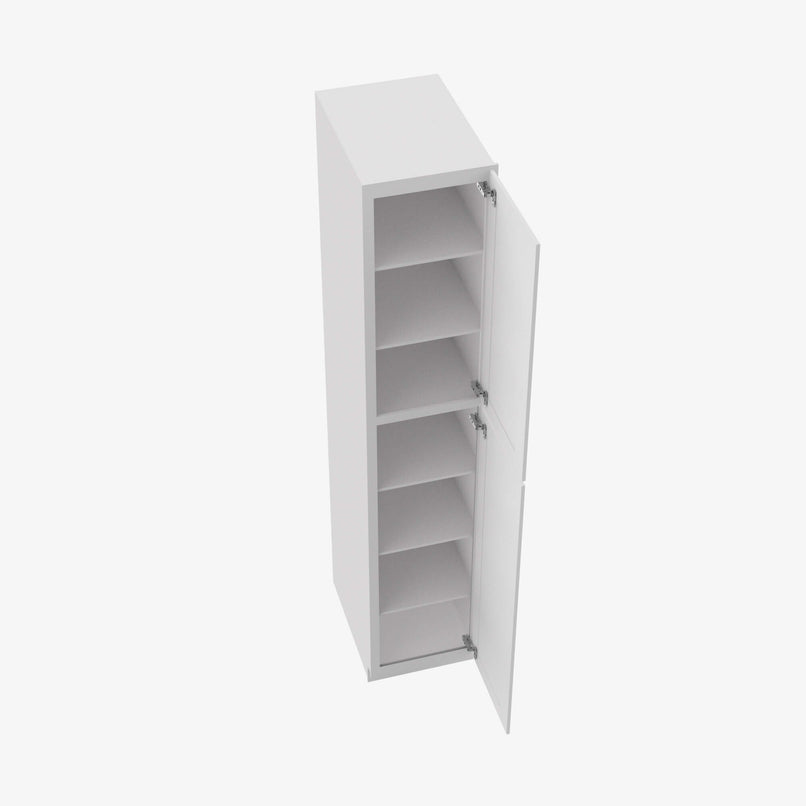 TW-WP1890 Double Door 18 Inch Tall Wall Pantry Cabinet | Uptown White - image 4