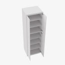 TW-WP2496B Four Door 24 Inch Tall Wall Pantry Cabinet with Butt Doors | Uptown White - image 3