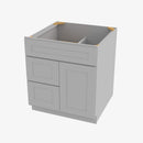 AB-S3021DL-34-1/2 Single Door Cabinets 30 Inch Combo Vanity with Left Drawer | Lait Grey Shaker - image 2