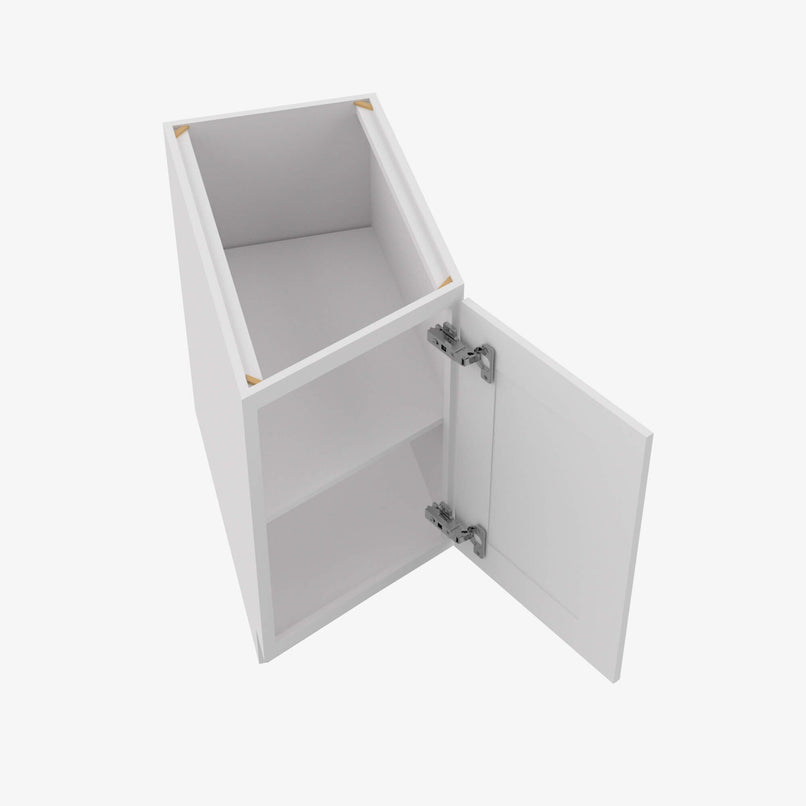 TW-BTC12R Single Door Cabinets 12 Inch Base Base Transitional Cabinet Right | Uptown White - image 3