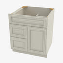 SL-S3021DL-34-1/2 Single Door Cabinets 30 Inch Combo Vanity with Left Drawer | Signature Pearl - image 2