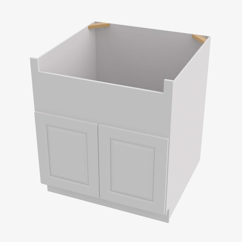 GW-FSB30B 30 Inch Farmhouse Sink Base Cabinet | Gramercy White - image 2