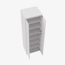 GW-WP2496B Four Door 24 Inch Tall Wall Pantry Cabinet with Butt Doors | Gramercy White - image 4