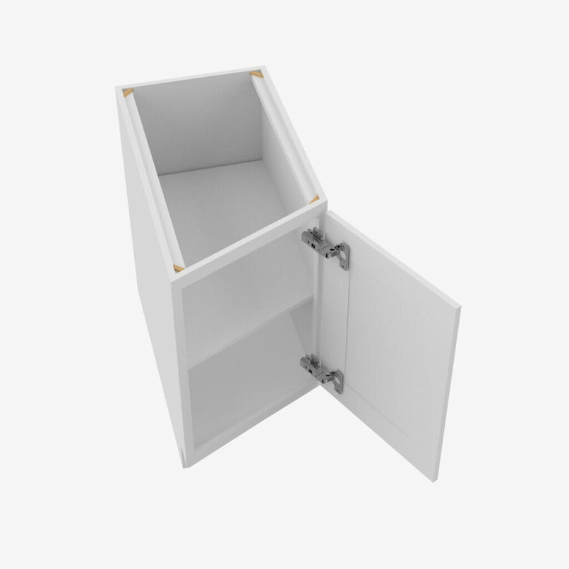 GW-BTC12R Single Door Cabinets 12 Inch Base Base Transitional Cabinet Right | Gramercy White - image 2