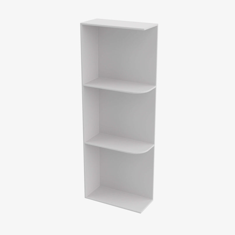 GW-WES542 Wall End Shelf with Open Shelves | TSG Forevermark Gramercy White - image 4