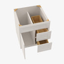 TQ-S3021DR-34-1/2 Single Door Cabinets 30 Inch Combo Vanity with Right Drawer | Townplace Crema - image 4