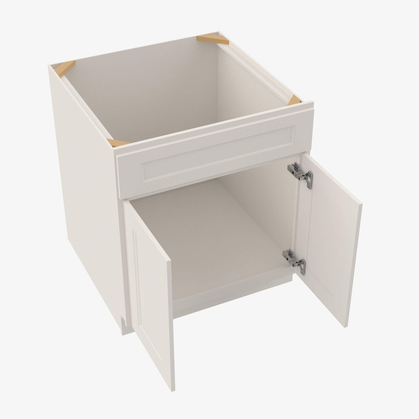 TQ-S2421B-34-1/2 Double Door 24 Inch Sink Base Vanity with Drawers | Townplace Crema
