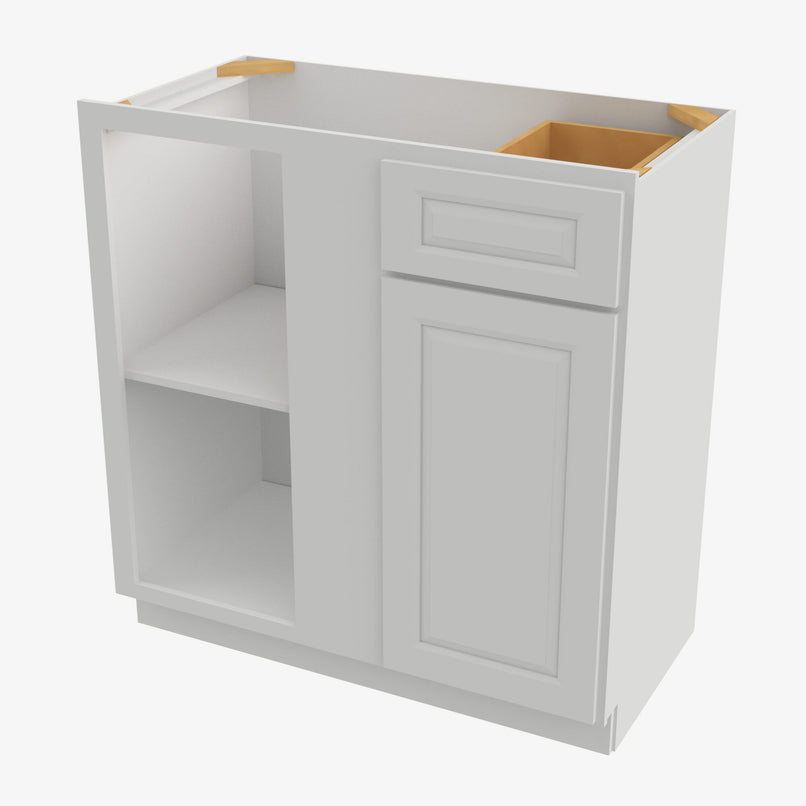 GW-BBLC42/45-39W Double Door 39 Inch Base Blind Corner Cabinets Cabinet | Gramercy White - image 2