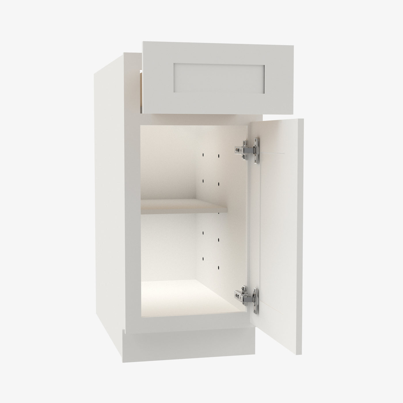 AZ-B18 Single Door Cabinets 18 Inch Base Cabinet | Forevermark Champagne Maple Shaker