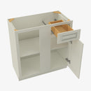 SL-BBLC42/45-39W Double Door 39 Inch Base Blind Corner Cabinets Cabinet | Signature Pearl - image 4