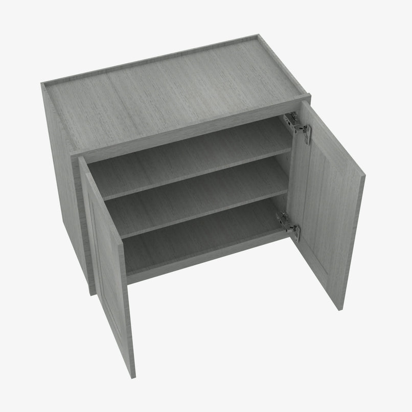 TG-W3642B Double Door 36 Inch Wall Cabinet | Midtown Grey - image 1