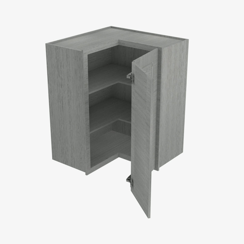 TG-WSQ2442 24 Inch Easy Reach Wall Corner Cabinet | Midtown Grey - image 1