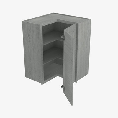TG-WSQ2442 24 Inch Easy Reach Wall Corner Cabinet | Midtown Grey - image 1