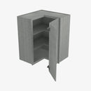 TG-WSQ2436 24 Inch Easy Reach Wall Corner Cabinet | Midtown Grey - image 1