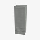 TG-W2D1860 Single Door Cabinets 18 Inch Wall Cabinet With 2 Built-In Drawers | Midtown Grey - image 1