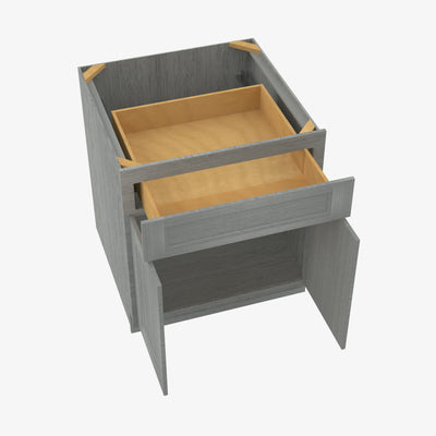 Forevermark Cabinetry TG-B27B Double Door 27 Inch Base Cabinet | Midtown Grey - image 1