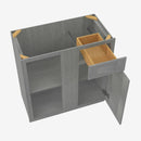 TG-BBLC39/42-36W Double Door 36 Inch Base Blind Corner Cabinets Cabinet | Midtown Grey - image 1