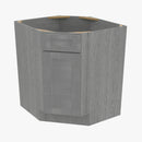 TG-BDCF36 Single Door Cabinets 36 Inch Base Diagonal Corner Sink & Cabinets Cabinet | Midtown Grey - image 1