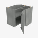 TG-LS3612 Single Door Cabinets 36 Inch Lazy Susan Cabinets Base Cabinet | Midtown Grey - image 1