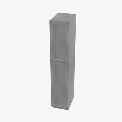 TG-WP1584 Double Door 15 Inch Tall Wall Pantry Cabinet | Midtown Grey - image 1