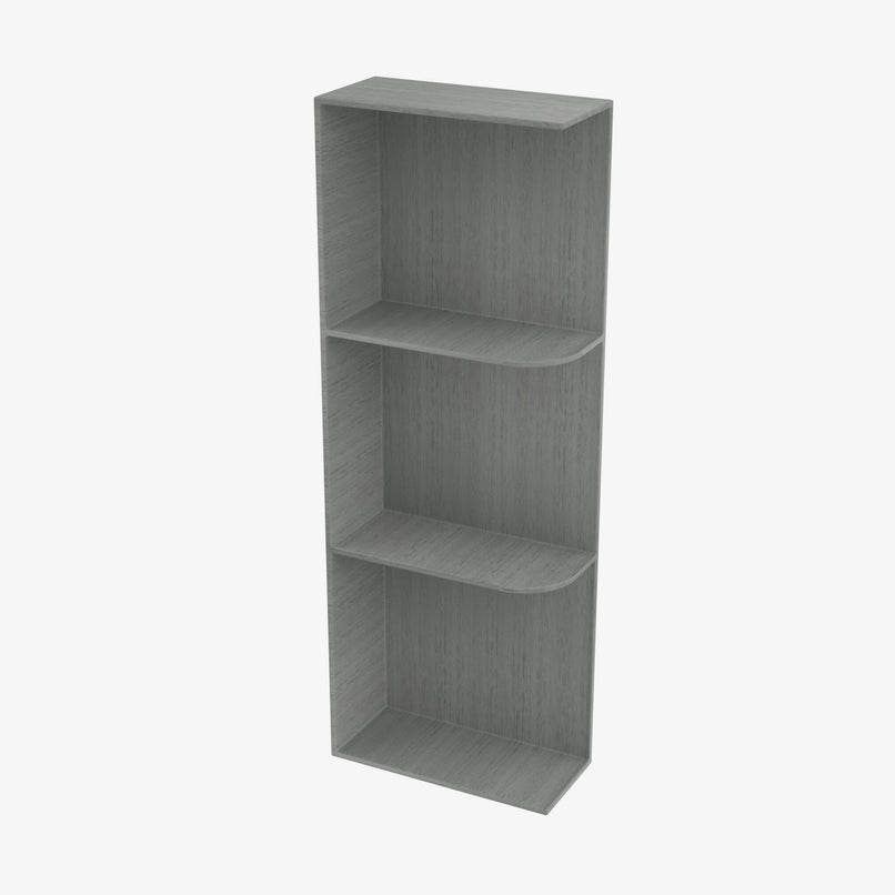 TG-WES542 Wall End Shelf with Open Shelves | TSG Forevermark Midtown Grey - image 1