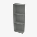 TG-WES530 Wall End Shelf with Open Shelves | TSG Forevermark Midtown Grey - image 1