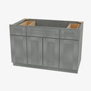 TG-S4821B12D-34-1/2 Double Door 48 Inch Sink Base Combo Vanity with Drawers | Midtown Grey - image 1